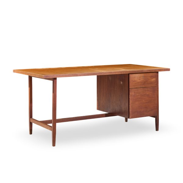 Florence Knoll Mid Century Walnut Executive Desk