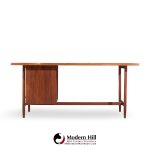 Florence Knoll Mid Century Walnut Executive Desk