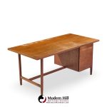 Florence Knoll Mid Century Walnut Executive Desk