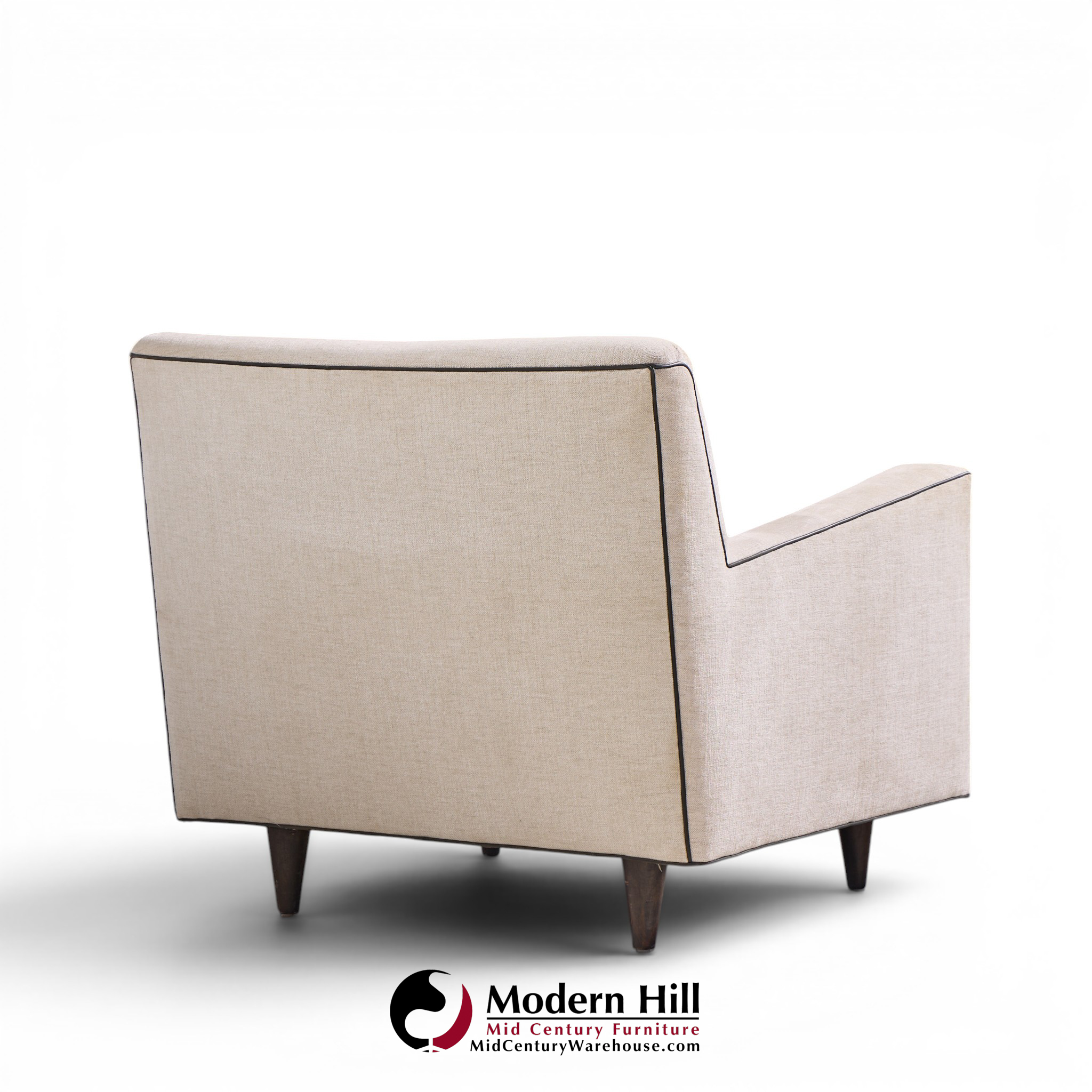 Florence Knoll Model 25 Mid Century Walnut Lounge Chair