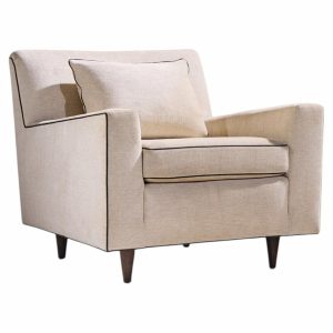 florence knoll model 25 mid century walnut lounge chair