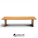 Founders Mid Century Walnut and Cane Coffee Table