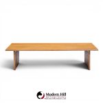 Founders Mid Century Walnut and Cane Coffee Table