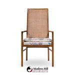 Founders Style Mid Century Oak and Cane Dining Chairs - Set of 6