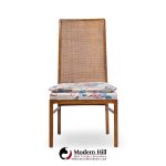Founders Style Mid Century Oak and Cane Dining Chairs - Set of 6