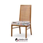 Founders Style Mid Century Oak and Cane Dining Chairs - Set of 6