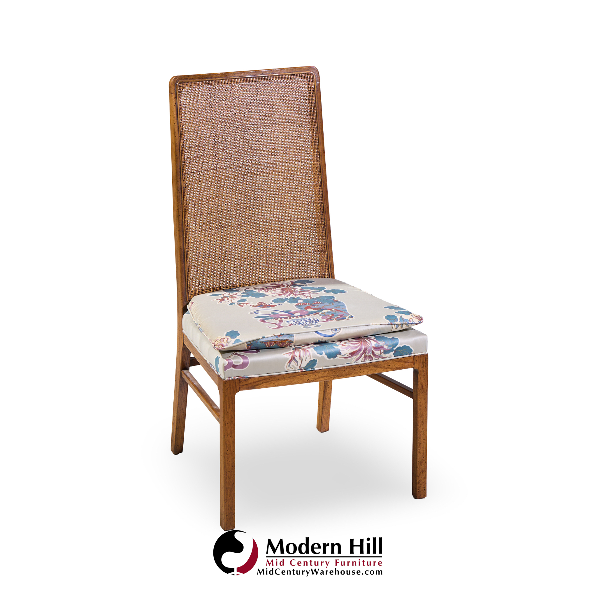 Founders Style Mid Century Oak and Cane Dining Chairs - Set of 6