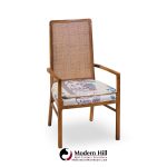 Founders Style Mid Century Oak and Cane Dining Chairs - Set of 6