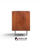 george nelson for herman miller 8000 series mid century walnut sliding door credenza