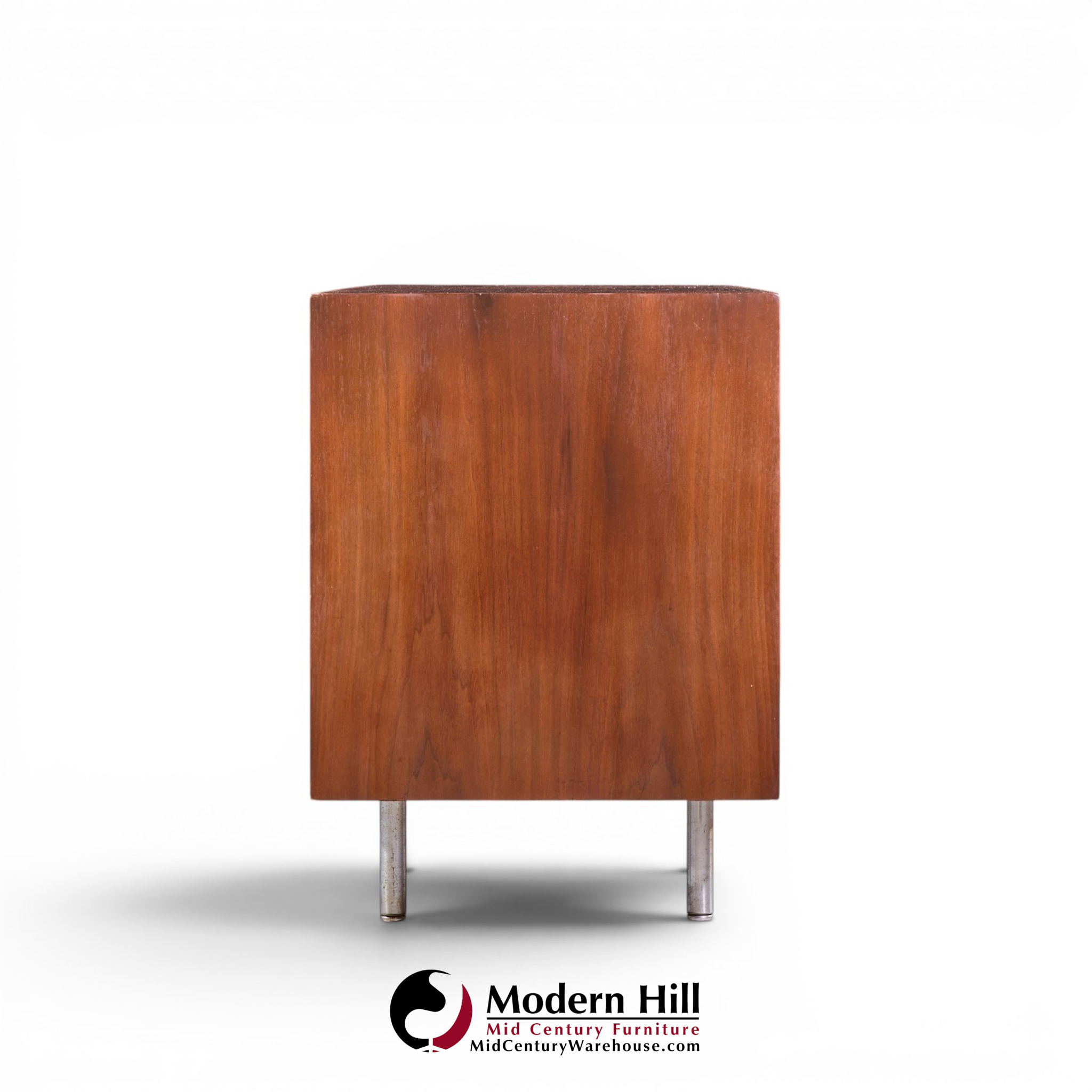 george nelson for herman miller 8000 series mid century walnut sliding door credenza