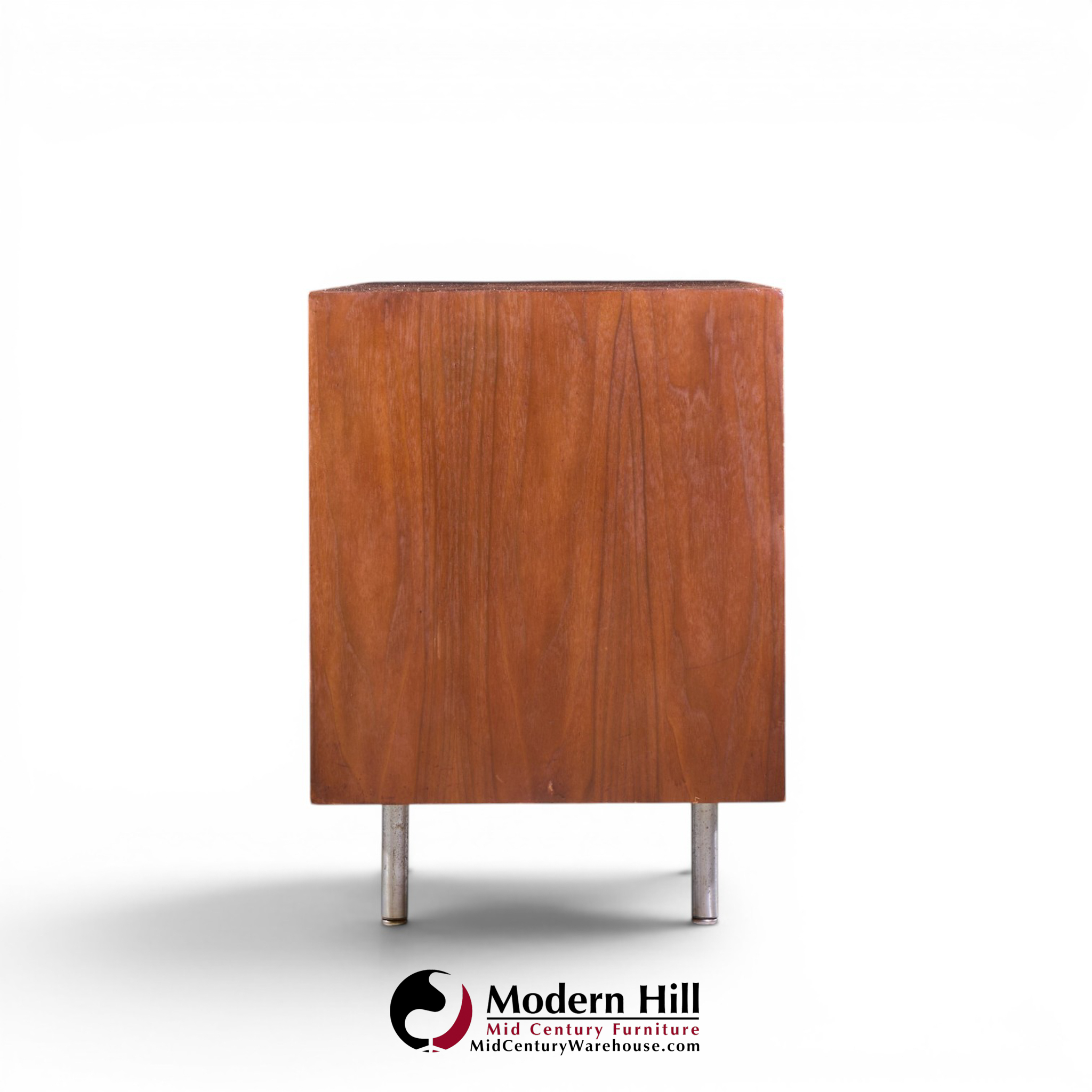 george nelson for herman miller 8000 series mid century walnut sliding door credenza