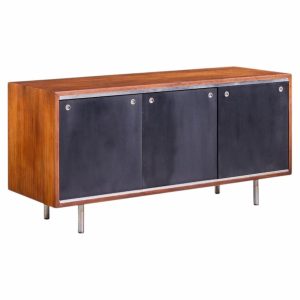 george nelson for herman miller 8000 series mid century walnut sliding door credenza