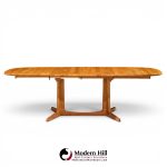 Gudme Møbelfabrik Mid Century Teak Expanding Dining Table with 2 Leaves