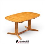 Gudme Møbelfabrik Mid Century Teak Expanding Dining Table with 2 Leaves