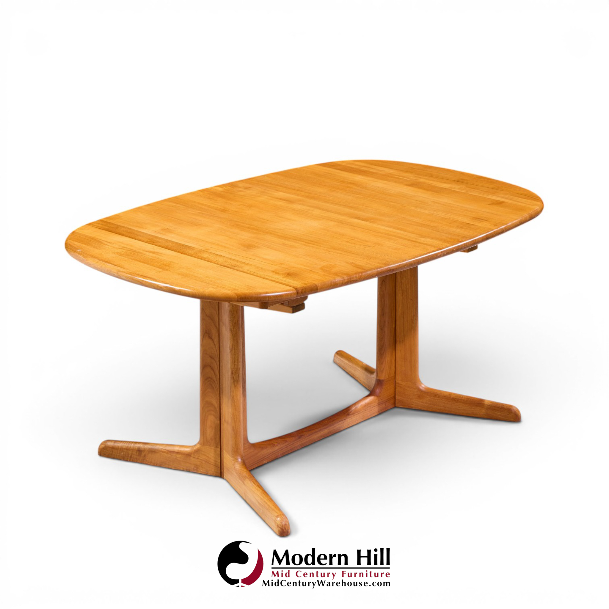 Gudme Møbelfabrik Mid Century Teak Expanding Dining Table with 2 Leaves