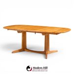 Gudme Møbelfabrik Mid Century Teak Expanding Dining Table with 2 Leaves