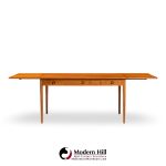 hans wegner for andreas tuck at-305 mid century danish teak drop side desk