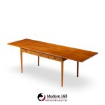 hans wegner for andreas tuck at-305 mid century danish teak drop side desk