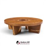 Harvey Probber Nuclear Mid Century Mahogany Coffee Table