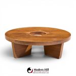 Harvey Probber Nuclear Mid Century Mahogany Coffee Table