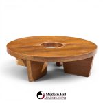 Harvey Probber Nuclear Mid Century Mahogany Coffee Table