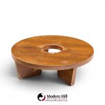 Harvey Probber Nuclear Mid Century Mahogany Coffee Table