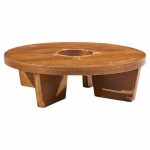 harvey probber nuclear mid century mahogany coffee table