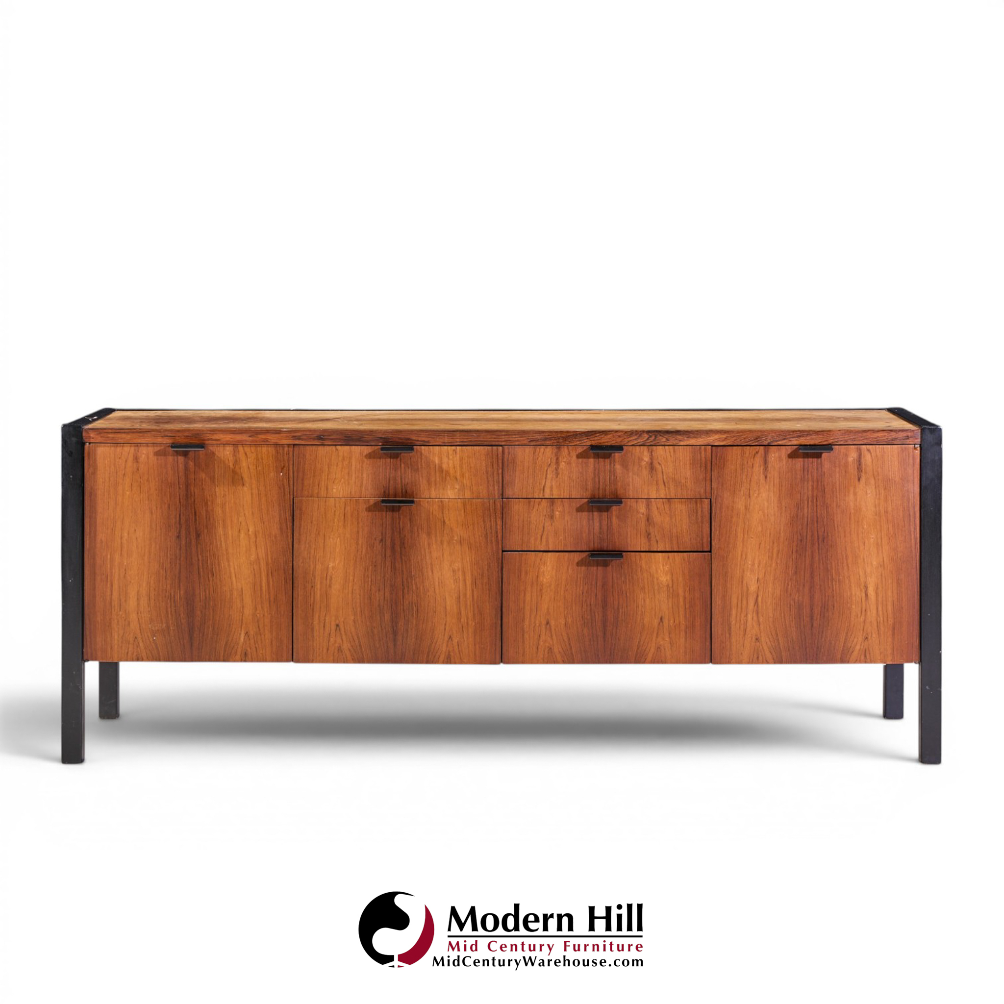 herman miller mid century rosewood credenza