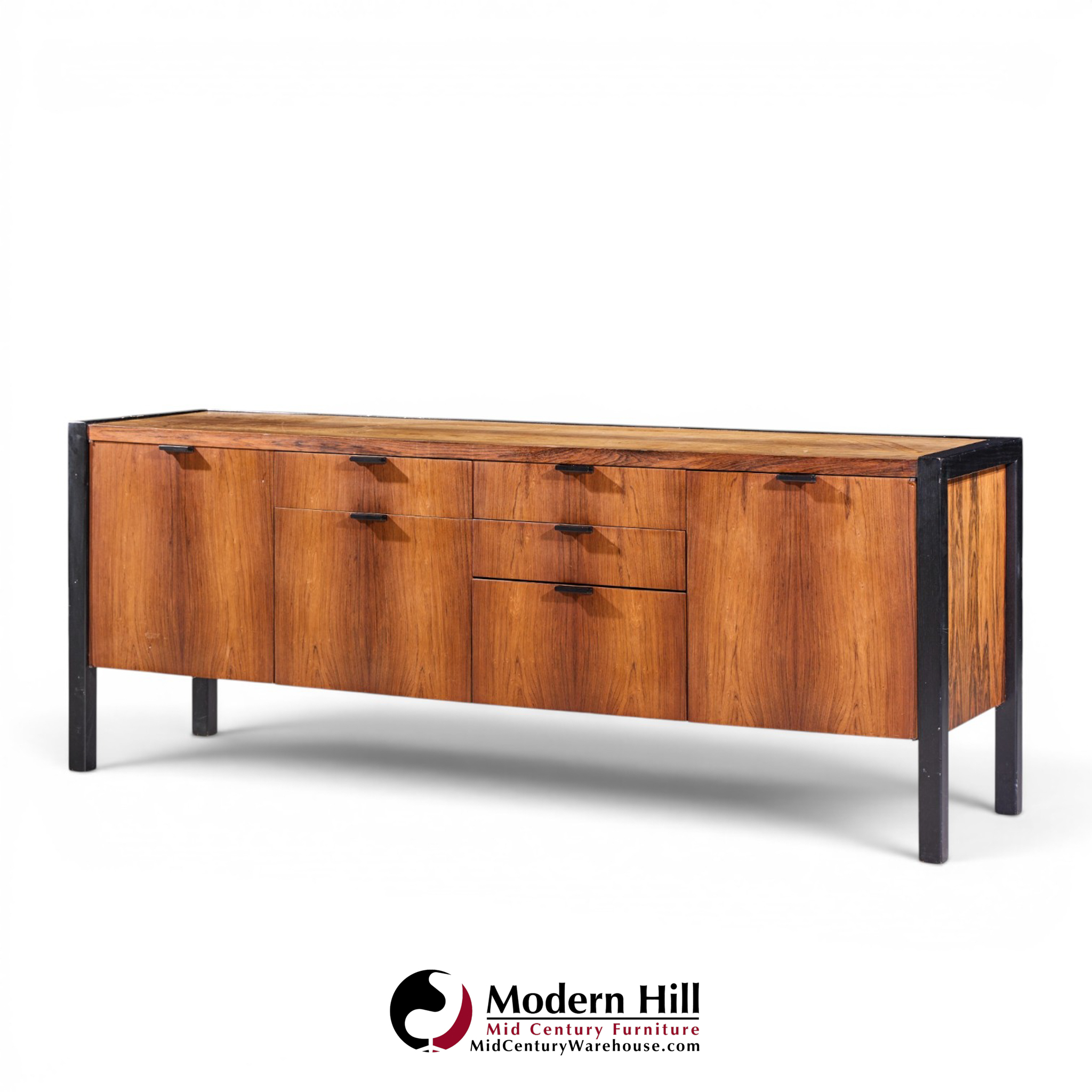 herman miller mid century rosewood credenza