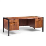 herman miller mid century rosewood executive desk