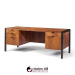 herman miller mid century rosewood executive desk