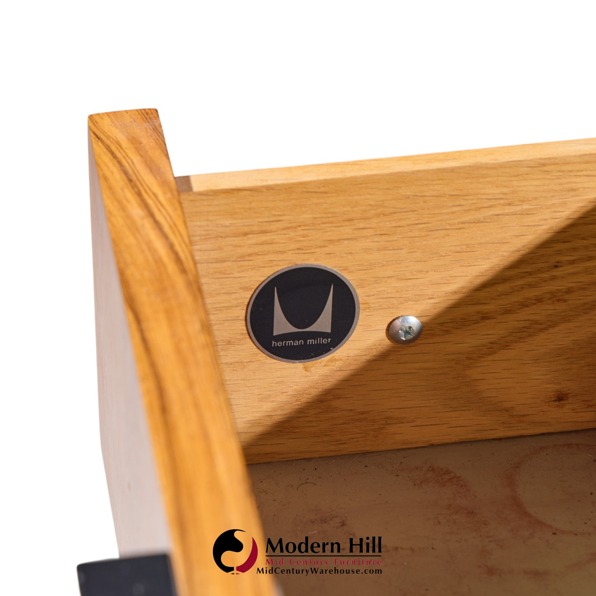 herman miller mid century rosewood executive desk