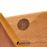 Hickory Manufacturing Mid Century Walnut and Brass Campaign Dresser