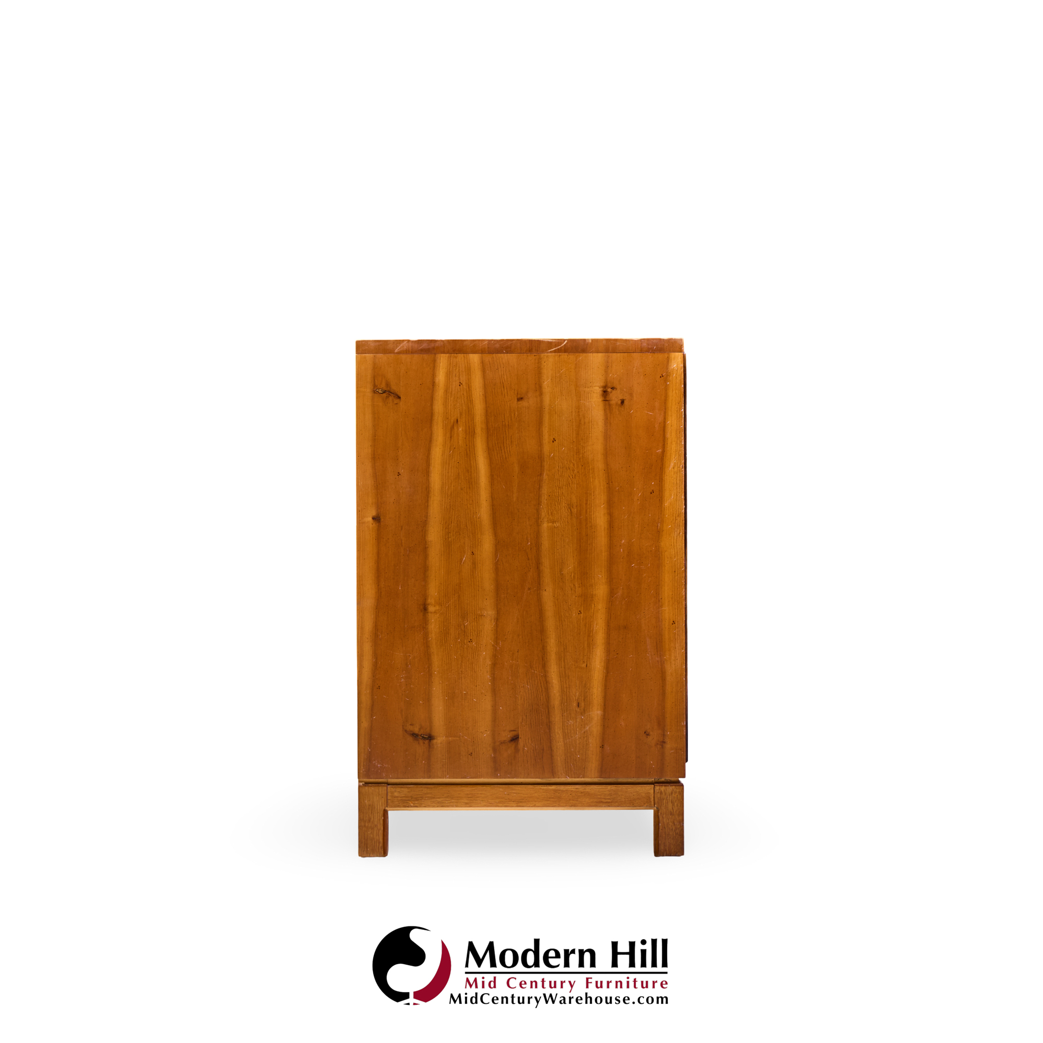 Hickory Manufacturing Mid Century Walnut and Brass Campaign Dresser