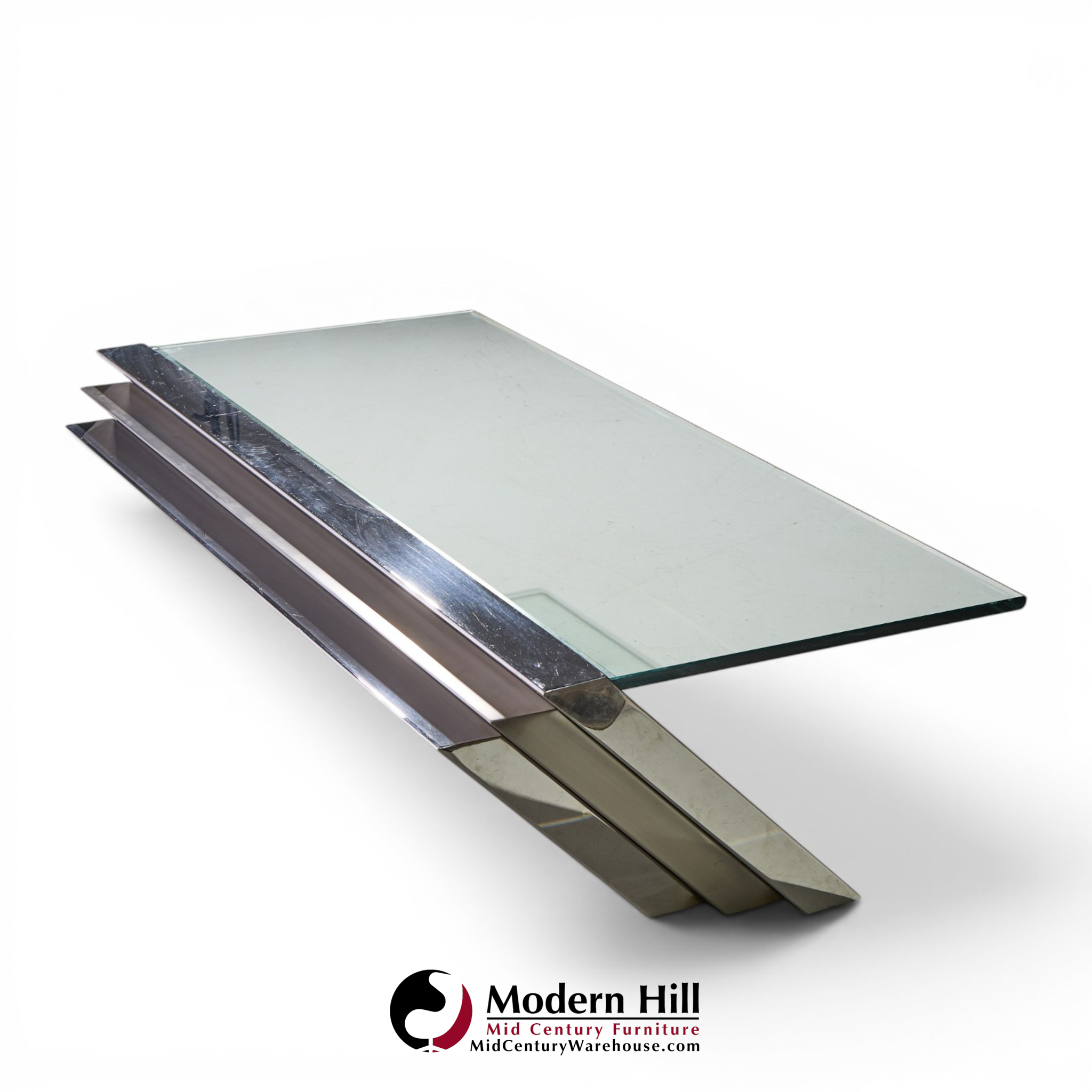 j. wade beam for brueton mid century cantilevered coffee table