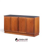 jack cartwright for founders mid century walnut and slate top credenza