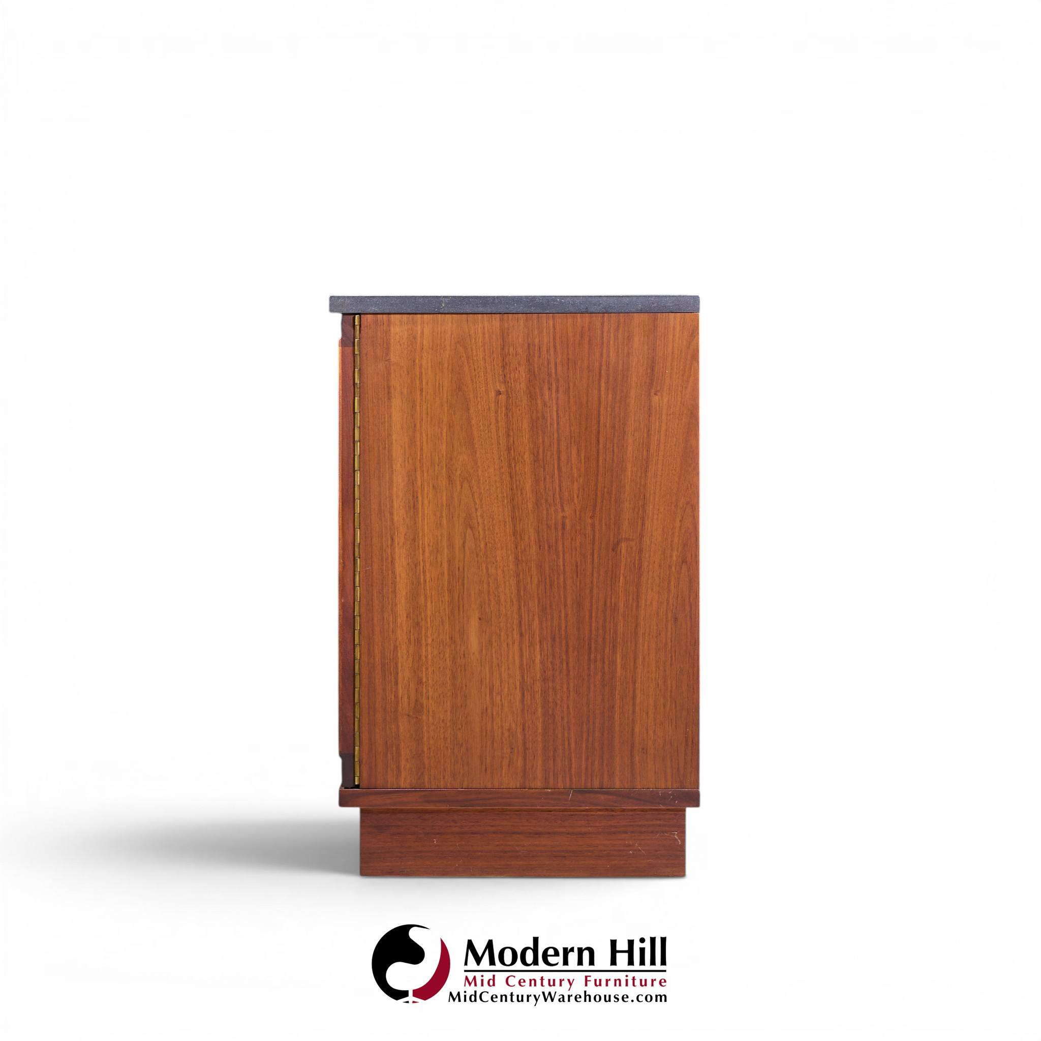 jack cartwright for founders mid century walnut and slate top credenza