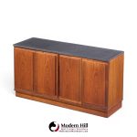 jack cartwright for founders mid century walnut and slate top credenza
