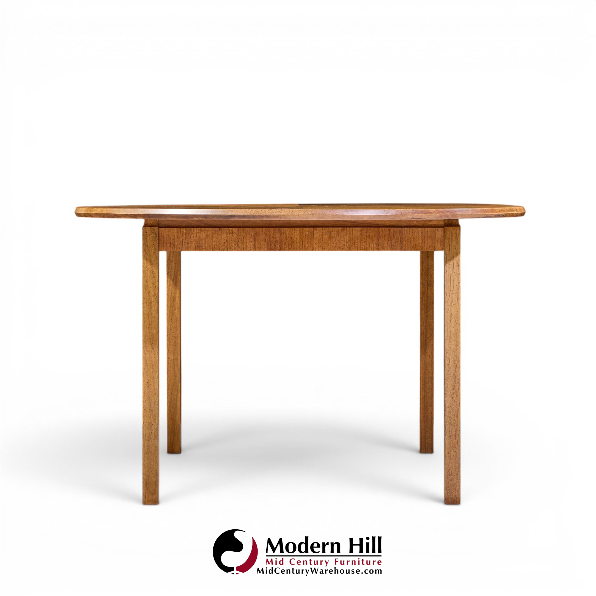 Jack Cartwright for Founders Style Mid Century Oak Expanding Dining Table with 2 Leaves