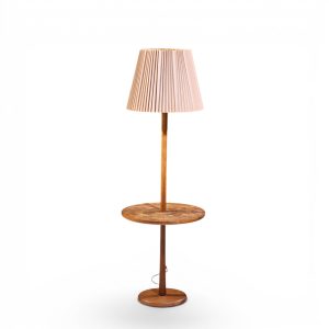Jane & Gordon Martz for Marshall Studios Teak Tile Table Floor Lamp