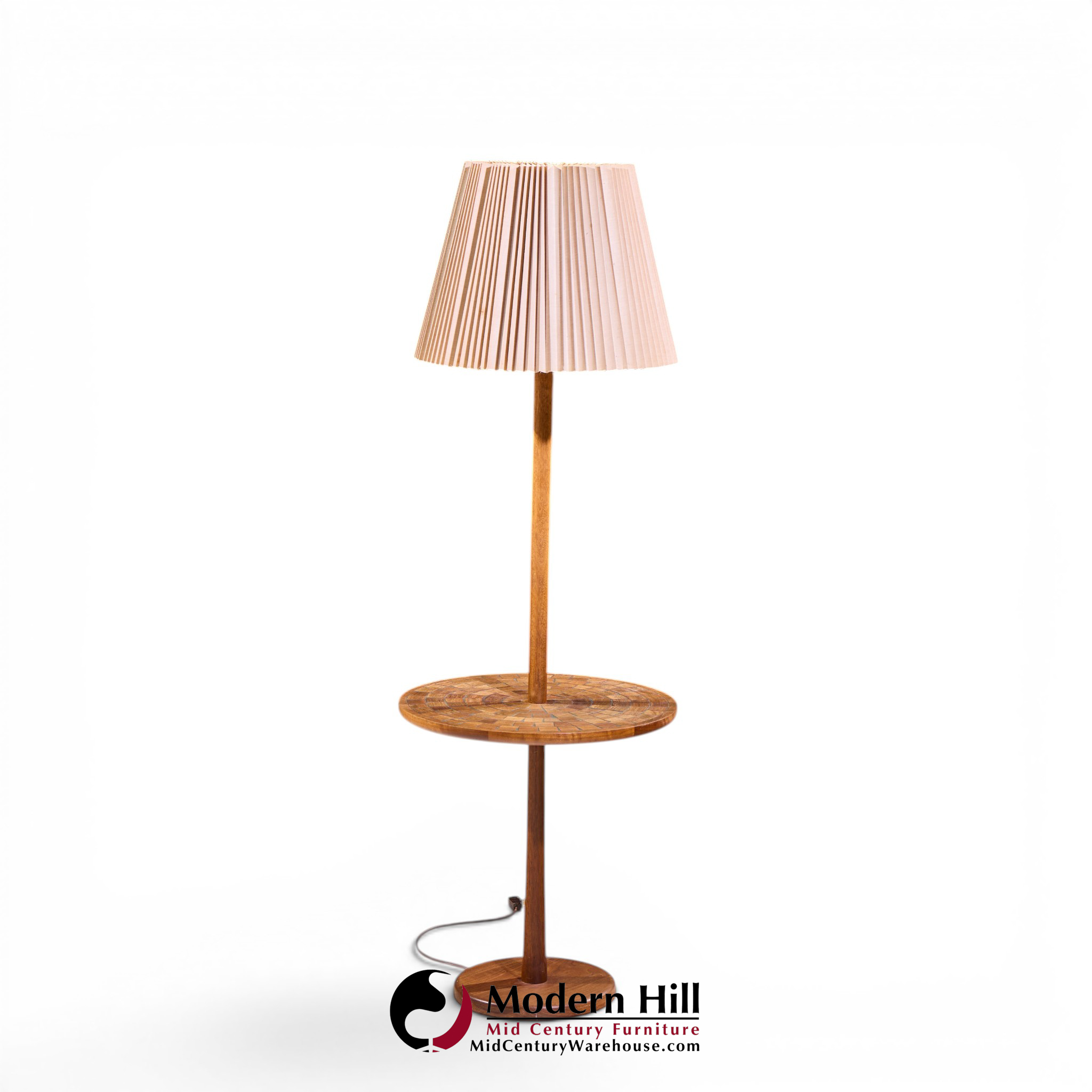 Jane & Gordon Martz for Marshall Studios Teak Tile Table Floor Lamp