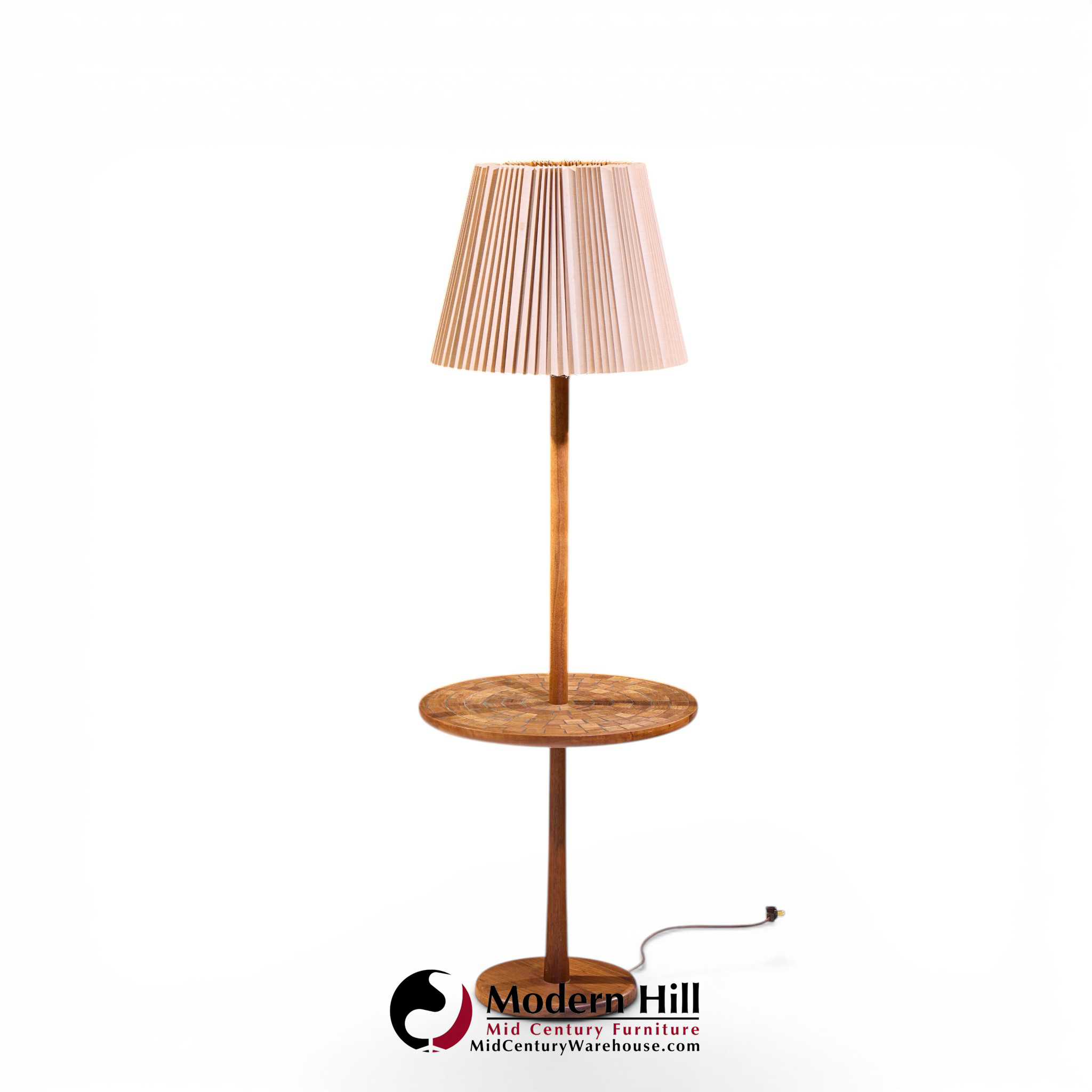 Jane & Gordon Martz for Marshall Studios Teak Tile Table Floor Lamp
