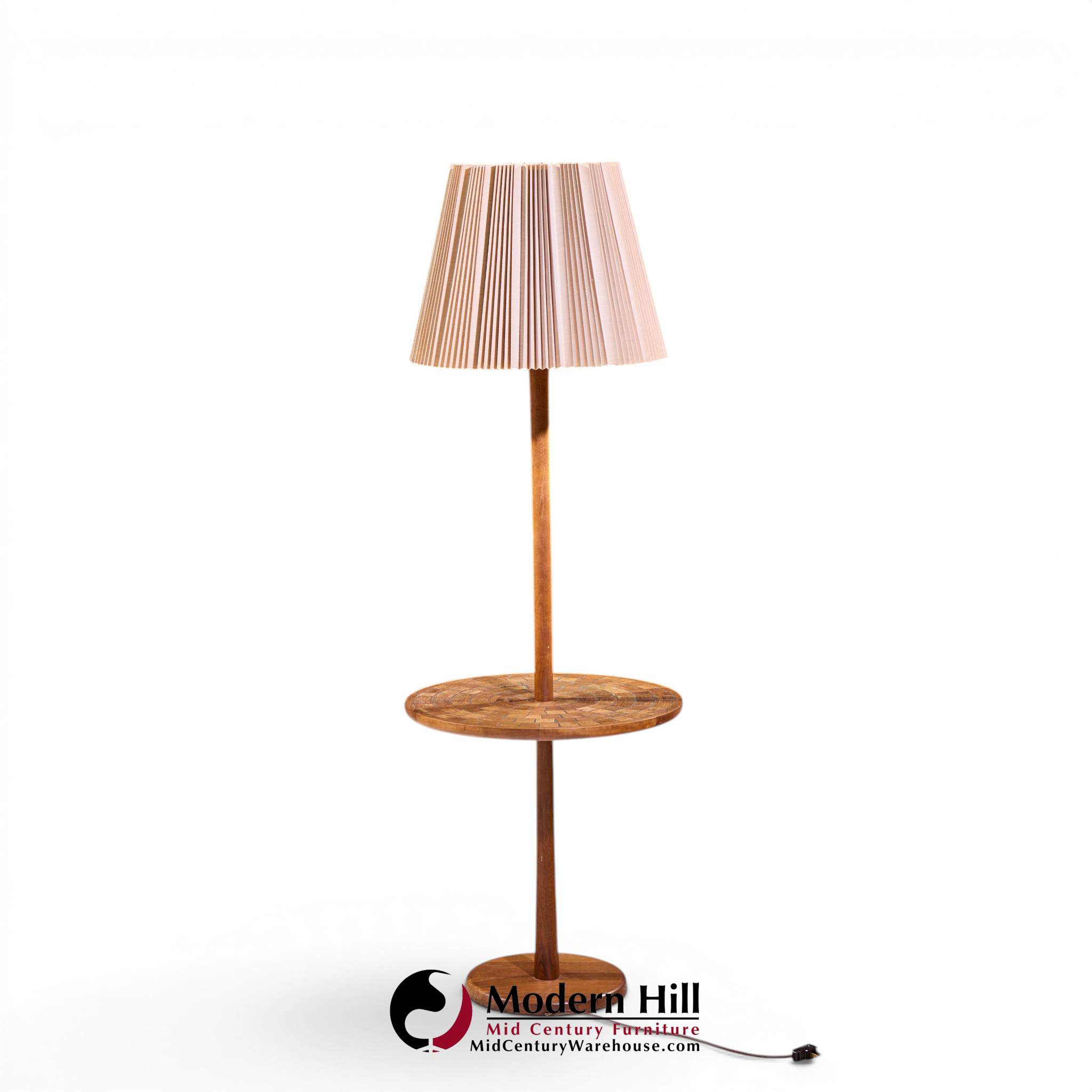 Jane & Gordon Martz for Marshall Studios Teak Tile Table Floor Lamp
