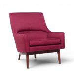 Jens Risom A-chair Mid Century Walnut Lounge Chair