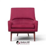 Jens Risom A-chair Mid Century Walnut Lounge Chair