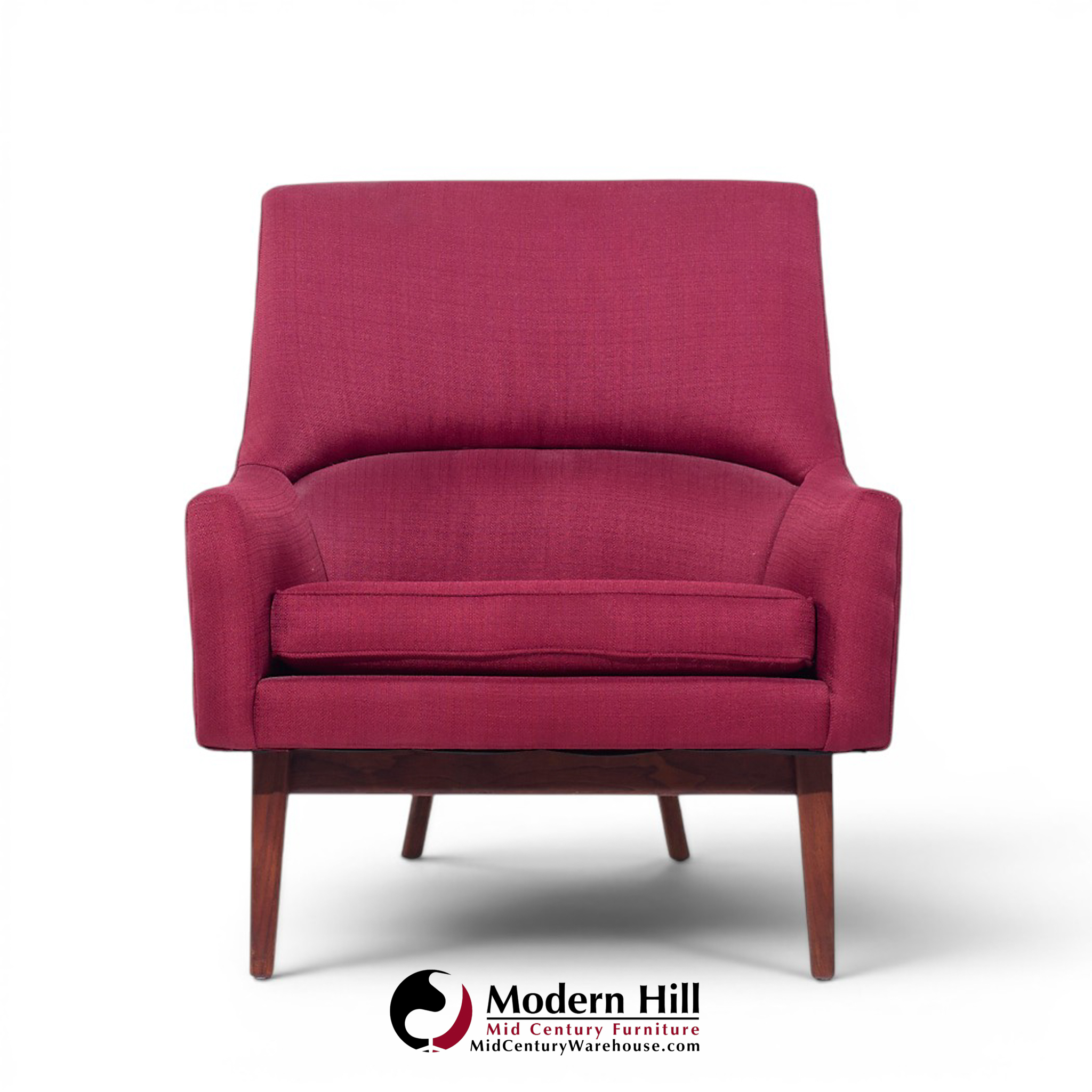 Jens Risom A-chair Mid Century Walnut Lounge Chair