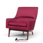 Jens Risom A-chair Mid Century Walnut Lounge Chair