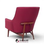 Jens Risom A-chair Mid Century Walnut Lounge Chair