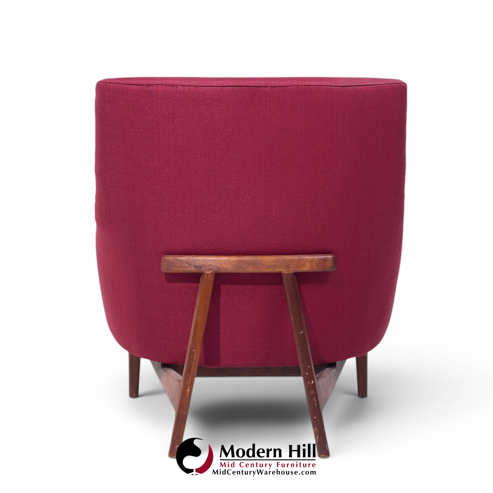 Jens Risom A-chair Mid Century Walnut Lounge Chair