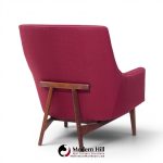 Jens Risom A-chair Mid Century Walnut Lounge Chair